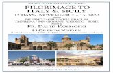 NAWAS INTERNATIONAL TRAVEL PILGRIMAGE TO ITALY & SICILY · ARRIVE ROME/PALERMO TUESDAY, NOVEMBER 3 Arrive Rome, Italy’s capital city. After clearing customs formalities, board a