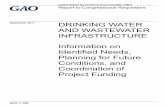 GAO-17-559, DRINKING WATER AND WASTEWATER INFRASTRUCTURE … · infrastructure funding amounts and geography. For the six states, GAO reviewed infrastructure planning and program