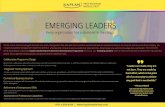 EMERGING LEADERS Every organisation has a diamond in the ......teams Project management skills Leading high-performance teams Leading millennial teams Diversity and inclusion Giving
