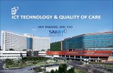 ICT TECHNOLOGY & QUALITY OF CARE...Seoul National University Bundang Hospital 740 physicians / 1,300 nurses 1,400 beds/ 38 operating rooms 6,500 outpatient visits / day Over 80,000