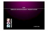 1Q10 RESULTS ANNOUNCEMENT PRESENTATION...2010/05/12  · 1Q10 RESULTS ANNOUNCEMENT PRESENTATION 2 DISCLAIMER This presentation contains forward looking information, including statements