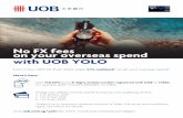 No FX fees on your overseas spend with UOB YOLO · 2020-01-03 · 2.7 You shall only be entitled to receive the Cashback once in this Promotion. 2.8 The Overseas Card Transactions