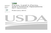 Farms, Land in Farms, and Livestock Operations 2011 ......Feb 17, 2012  · Farms, Land in Farms, and Livestock Operations 2011 Summary (February 2012) 5 USDA, National Agricultural