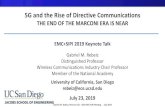 5 Generation Wireless EMC+SIPI 2019 Keynote Talk where is ......Gabriel M. Rebeiz, Plenary Talk - IEEE EMC+SIPI Meeting - July 2019 Let us Look at Mobile Communications Today (3G/4G)