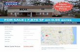 FOR SALE | 7,876 SF on 0.96 acres€¦ · • 2 floors w/ 1,035 sf living quarters • Enclosed playground • Commercial kitchen • Nursery • 4 Over-sized classrooms • 4 Restrooms