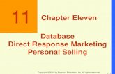 11 Chapter Eleven Database Direct Response Marketing ...Direct Response Marketing Personal Selling 11 Chapter Objectives 1. What role does database marketing, including warehouse,