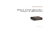 MS-2 CCD Reader User's Manual - Microscan Systemsfiles.microscan.com/_att/3bf5a0c4-577b-4e95-8dc2-2094fb18b054/… · MS-2 CCD Reader User’s Manual 1-1 1 Quick Start Contents This