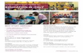 EDUCATION IN ITALY - Meredith College · 2017-10-30 · school and schooling, building upon previous coursework in Instructor: Education Department Dr. Heather Bower bowerhea@meredith.edu;