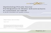 Optimizing Private Sector Participation in Water ... · Optimizing Private Sector Participation in Water Infrastructure: A comment on OECD 2 1.0 General Comment The OECD checklist