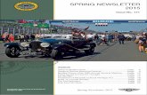 Issue No. 171...SPRING NEWSLETTER INSIDE The Bentley Drivers Club of Australia Inc. Spring Newsletter 2015 founded in 1956 2015 Issue No. 171 Great Australian Drive .....page Geelong