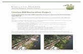 Linnton Mill Restoration Project · 2019-05-16 · Linnton Mill Restoration Project P˜˚˛˝˙ˆˇ H˙˚˘˜˚ Natural Resource Trustee Council APRIL 2019 Aerial photo of the project