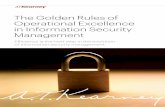 The Golden Rules of Operational Excellence in Information ...€¦ · The Golden Rules of Operational Excellence in Information Security Management 2 The Golden Rules of Efficient