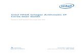 Intel FPGA Integer Arithmetic IP Cores User Guide · 2020-06-17 · FPGA integer IP cores to perform mathematical operations in your design. These functions offer more efficient logic