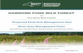 HAMMOND POND WILD FOREST...Hammond Pond Wild Forest Proposed Final Unit Management Plan | i Executive Summary The Hammond Pond Wild Forest (HPWF) is an Adirondack Forest Preserve unit