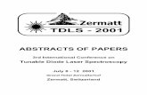 ABSTRACTS OF PAPERStdls.gpi.ru/abstracts/TDLS2001_AbsBook.pdf · 11:30 - 12:15 Invited lecture (Jan Peter Toennies) Lunch 14:00 - 15:30 Plenary session. 14:00 - 14:45 Invited lecture