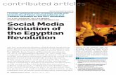 Social media evolution of the Egyptian revolutionusers.ece.northwestern.edu/.../SocialMediaEvolutionOfTheEgyptianRevolution.pdfgarnered enormous worldwide media attention. While some