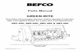 Word Pro - BEFCO PM GRT-250, 258, 266 & 282 (US)pdf.germanbliss.com/Greenrite GRT Series Seeder.pdf · BEFCO ® Parts Manual GREEN-RITE One Pass Overseeder-Aerator and/or Seeder-Cultivator