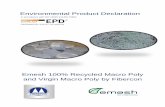 Environmental Product Declaration · 2018-04-19 · 6 | Page Technical information - EPD This Environmental Product Declaration (EPD) covers all of Fibercon’s polymer fibre reinforcing