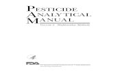 PESTICIDE ANALY TICAL MANUAL - nyfzx.comnyfzx.com/pdf/fx/FDA Pesticide Analytical Manual Volume I (PAM) 3r… · The third edition of PAM I follows by 26 years the publication of
