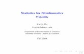 Statistics for Bioinformatics - Probability · 2014-06-11 · (Second Edition) Warren J. Ewens, Gregory R. Grant Applied ... Practical Nonparametric Statistics (Third Edition) W.J.
