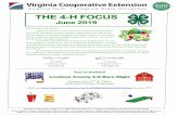 THE 4-H FOCUS - Loudoun County 4-H - Homeloudoun4h.weebly.com/uploads/1/9/0/7/19074205/4-h_focus... · 2019-06-11 · Our educational activity was discussing and practicing safety