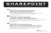 SHAREPOINT · 2010-11-19 · SharePoint deployment? Check out these downloadable SharePoint resources from TechNet: qGlobally deploying multiple farms qDeployment for Office SharePoint