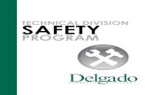 TECHNICAL DIVISION SAFETY - Delgado …dcc.edu/documents/academics/technical/safetymanualtech...TECHNICAL DIVISION SAFETY PROGRAM SPRING 2015 Program prepared by: Delgado Community