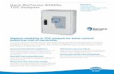 Hach BioTector B3500e Applications TOC AnalyzerHach BioTector B3500e TOC Analyzer Ensure environmental compliance. The B3500e is tailor-made for monitoring final wastewater effluent