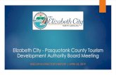Elizabeth City - Pasquotank County Tourism Development ... Report_04.25.2019.pdf · 4/25/2019  · Suffolk, VA includes: 10/12 properties; total rooms: 934/990. EC Region Actuals