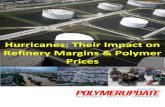 Hurricanes: Their Impact on Refinery Margins & Polymer Prices · Chevron Phillips Chemical Co (CP Chem) Sweeny, Texas 545,000 mt/year reduced run rates Dow Chemical Co Freeport, Texas