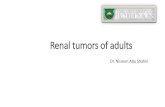 Renal tumors of adults - Doctor 2017 - JU Medicine...Urinary Tract Tumors •2%-3% of all cancers in adults. •The most common malignant tumor of the kidney is renal cell carcinoma.