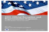 DHS Official Reception and Representation Expenses · 2014 Departmental Holiday Reception Bulk Items (stirrers for coffee, apple cider, hot chocolate 50 ct each) $385 $385 $0 N/A