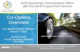 Co-Optima: High Performance Fuels - Energy.gov Over… · providing environmental and economic benefits Relevance Provides foundational knowledge to stakeholders to improve the value