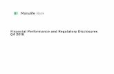 Financial Performance and Regulatory Disclosures Q4 2018€¦ · Manulife Bank of Canada Q4 2018 Financial Performance and Regulatory Disclosures 2 Page. The Banks' efficiency ratio