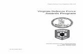 Virginia Defense Force Awards Programvdf.virginia.gov/pdf/Regulations/VDFR 600-8-22... · VDFR 6 00 -8 22 * 01 NOV 2017 1. SUMMARY of CHANGE. VDFR 600-8-22 . VDF Award Policy . XX