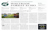 Your independent community newspaper WALTHAM No. 14, Free€¦ · "We want all housing devel-paigns, and a recent decision by the parliamentary authorities regard - ing funding for