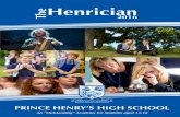 Henrician The 2016 - Prince Henry's High School · Mr A Hulse Mrs Z Y Bradley Mr P Barrington Mrs K Burston Mrs G Crouch Mrs A M Davey Mrs R Fenney Mrs H E Green Mrs S Jennings Mrs