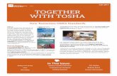 TOGETHER WITH TOSHA...1, 2017. New Tennessee OSHA Standards. TOGETHER WITH TOSHA. Fall 2017 •Establishments with 20-249 employees in . certain high-risk. industries . must submit