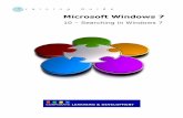 WPL U101 Microsoft Windows 7 · Windows 7 has a powerful and fast search facility that will help you locate that important file in a matter of seconds. The key to Windows 7 search