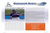 Diamond Notes - SUNY New Paltz Athletics Notes/September News… · ter playing for two seasons at Division 1 Farleigh Dick-inson University. Schmidt will be a huge asset as he looks