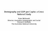 Demographic Effects on GDP per Capita: a Cross National Study€¦ · Aims of the Presentation • This analysis sets out to examine the variability across 11 countries of outcomes