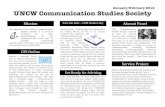 January/February 2014 UNCW Communication Studies Societystudent.uncw.edu/org/css/newsletters/February2015... · 2015-01-22 · January/February 2014 UNCW Communication Studies Society