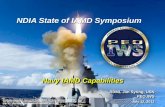 NDIA State of IAMD Symposium...Navy IAMD Capabilities RDML Jim Syring, USN PEO IWS July 12, 2012 NDIA State of IAMD Symposium Distribution Statement A : Approved for Public Release;