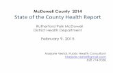 Rutherford Polk McDowell District Health Department · 2019-07-01 · WNC (Regional) Arithmetic Mean 2,095 4.5 2,323 4.8 2,451 5.0 State Total n/a n/a n/a n/a n/a n/a Source: County