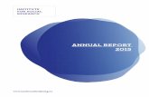 ANNUAL REPORT 2015 · Annual Report 2015 The board’s report 1.3 THE BOARD’S REPORT The Institute for Social Research (ISF) was founded in 1950. The Institute’s vision today,