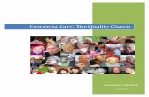 Dementia Care: The Quality Chasm · 2017-05-22 · of a diverse group of national dementia care experts representing the practice, policy, and research sectors to come together and