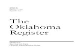 Volume24 Number11 February15,2007 Pages507-614 The ... · Volume24 Number11 February15,2007 Pages507-614 The Oklahoma Register Oklahoma SecretaryofState OfficeofAdministrativeRules