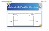 carbon cycle foldable.notebook Cycle Foldable.pdfcarbon cycle foldable.notebook 2 January 22, 2012 Outside/front details: 1st flap upper left hand corner top – write “Photosynthesis