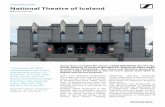 CUSTOMER STORY National Theatre of Iceland · national theatre of Iceland is at-tracting not only a tiny group of customers. Kristinn Gauti Einarsson is the . leading sound engineer