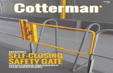 ADJUSTABLE SELF-CLOSING SAFETY GATE · Adjustable Self Closing Safety Gates meet OSHA 1910 Subpart D, and ANSI-A1264.1. Item No. Fits Clear Opening Finish AG1626ZC1 16” - 24”